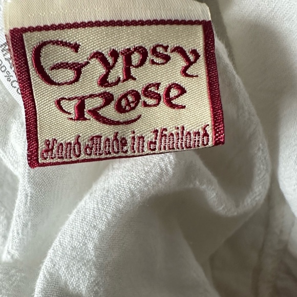 Gypsy cotton embroidered floral faerie dress.- S - Picture 6 of 6